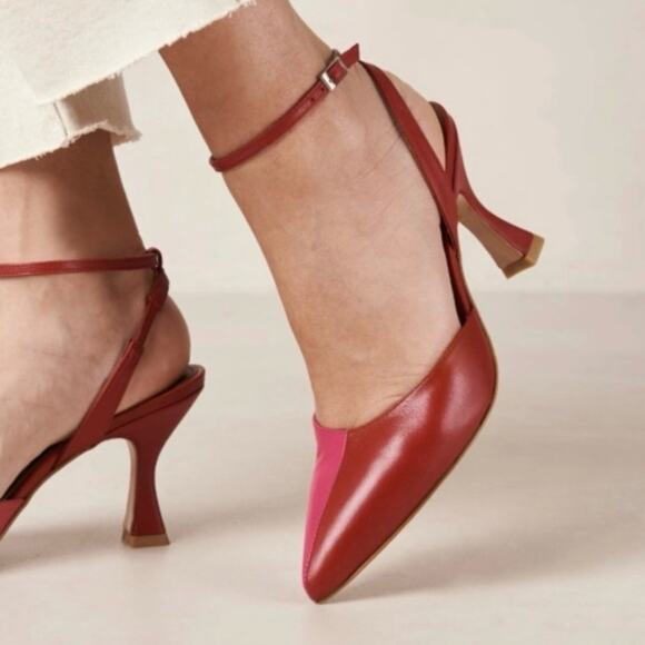 Alohas Cinderella Lipstick Red Magenta, Size 8/8.5 (39) - Picture 3 of 16